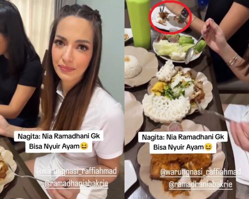 Dulu viral tak bisa kupas salak, Nia Ramadhani kini jadi guncingan warganet gegara tak bisa suwir ayam
