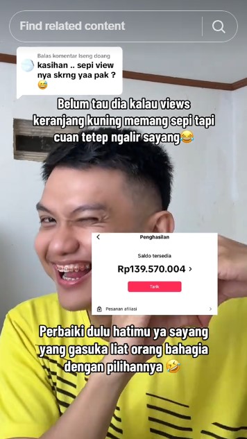 Disindir sepi views, guru yang resign PNS karena tak bahagia ini balas pamer pendapatan fantastis