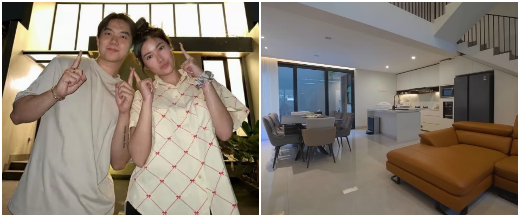 Bisa beli rumah mewah dari ngonten TikTok, 9 potret dapur Juan-Eve ini compact kabinetnya kamuflase