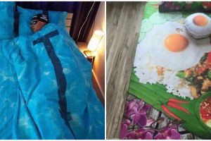 12 Potret kocak desain seprai nyelenehnya bikin tidur nggak nyenyak, masih mau beli