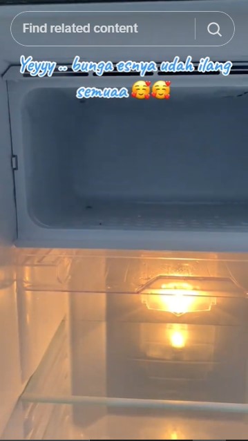 Trik sederhana mencairkan bunga es freezer tanpa kipas atau hair dryer