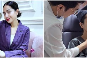 Nagita Slavina jalani perawatan kecantikan di Korea Selatan, kondisi wajahnya dikira operasi plastik