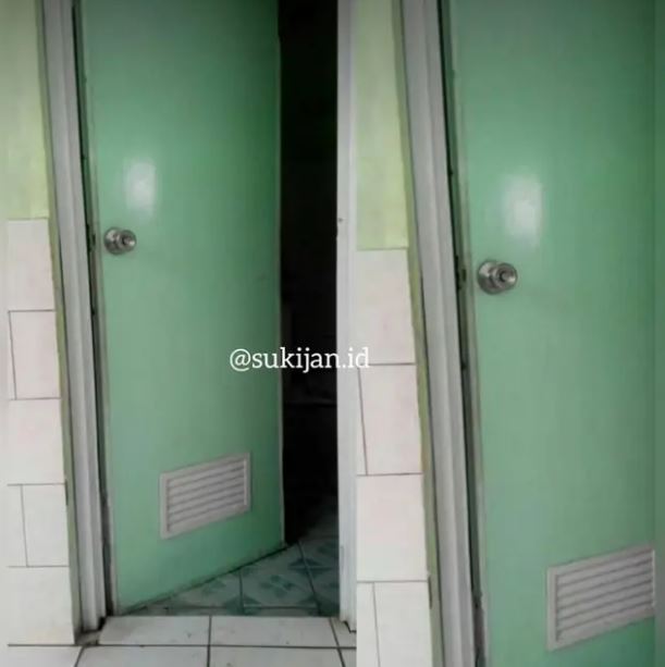 Dari salah pasang sampai tak bisa ditutup rapat, 11 potret desain pintu toilet ini bikin geleng kepala