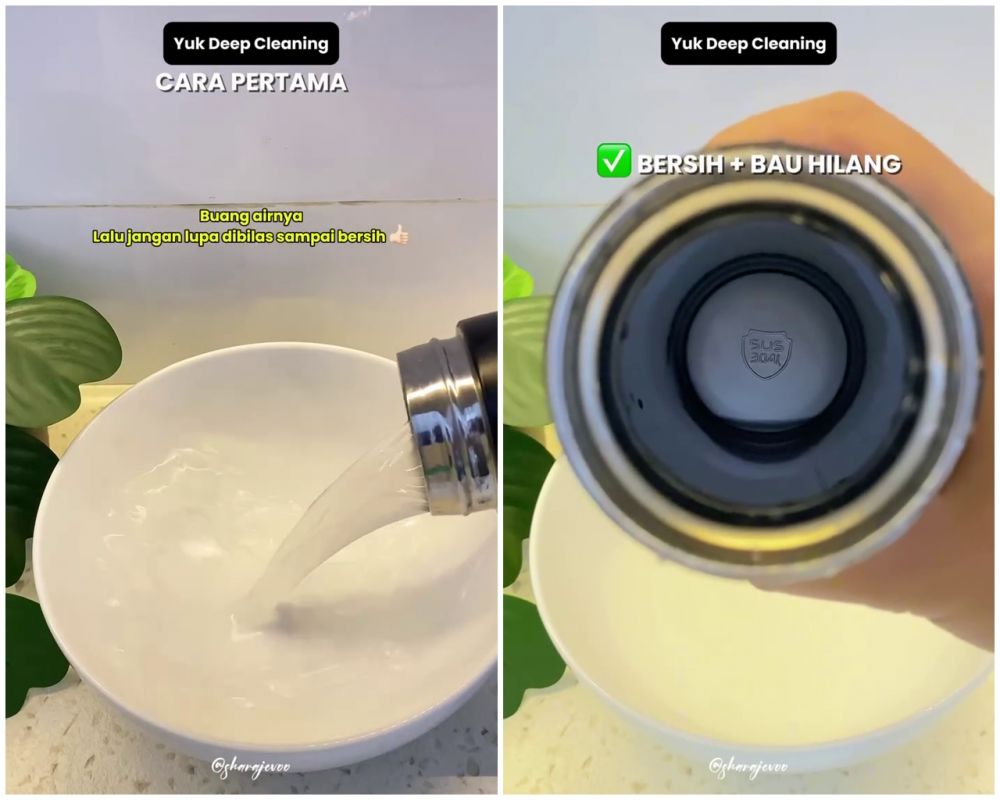 Cara mudah menghilangkan bau tak sedap di botol minum ini efektif tanpa disikat dan direndam berja-jam