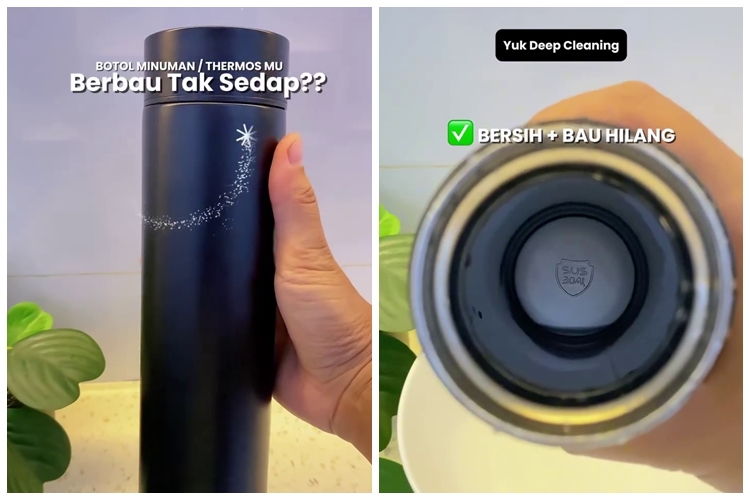 Cara mudah menghilangkan bau tak sedap di botol minum ini efektif tanpa disikat dan direndam berja-jam