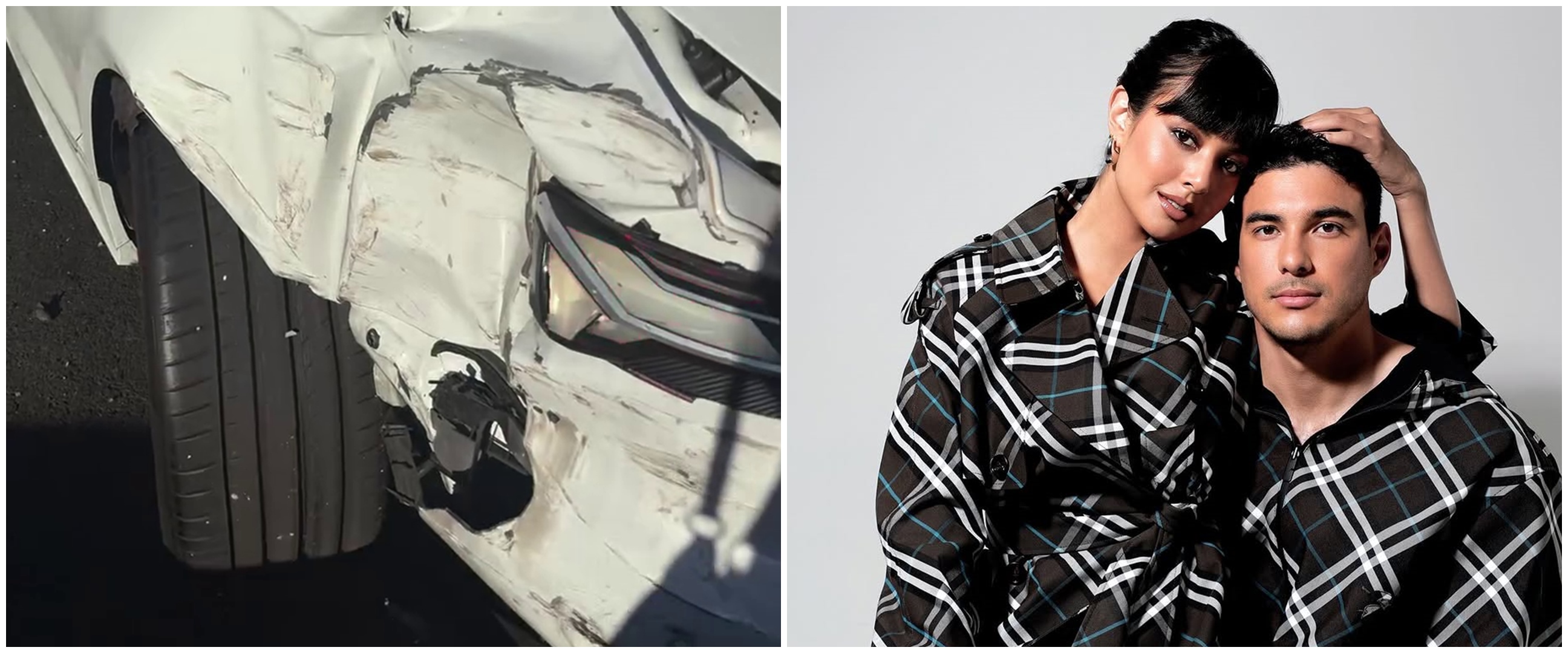 6 Kronologi Aurelie Moeremans dan suami kecelakaan mobil saat lampu merah di AS, alami benturan keras