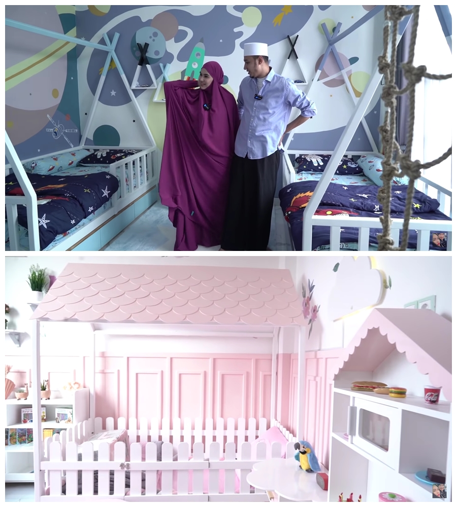 Megah bak kastil ditaksir Rp 40 M, intip 13 potret rumah Kartika Putri dan Habib Usman