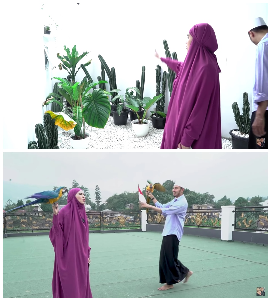 Megah bak kastil ditaksir Rp 40 M, intip 13 potret rumah Kartika Putri dan Habib Usman