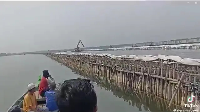 Tak cuma di Tangerang, viral pemagaran laut misterius di Bekasi