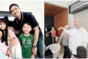 11 Potret dapur Natasha Rizky berdinding kayu, ada pantry rahasia