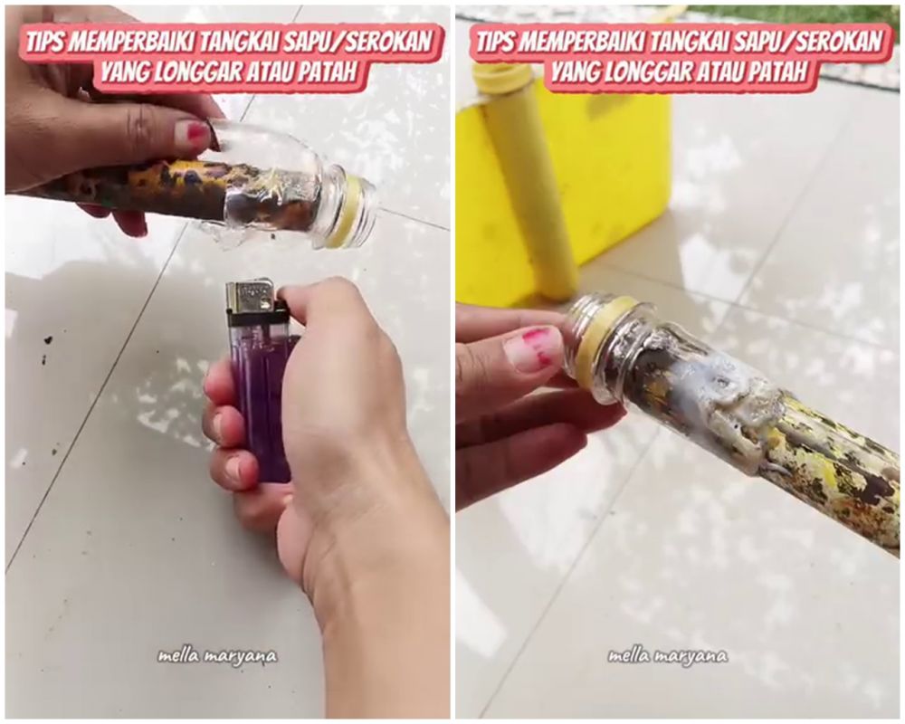 Jangan langsung ganti baru, ini trik perbaiki tangkai serokan yang mudah lepas bermodal 1 sampah dapur