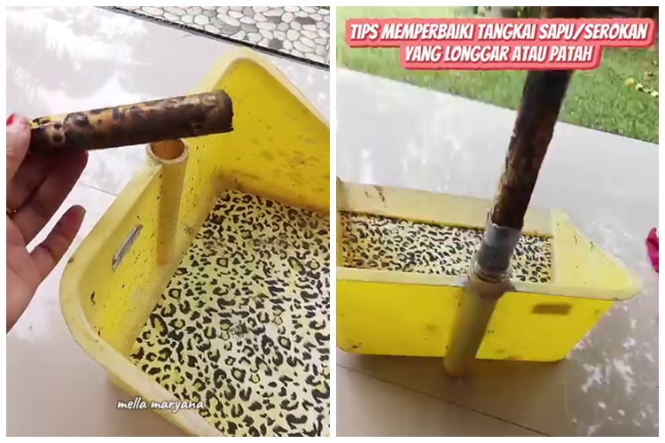 Jangan langsung ganti baru, ini trik perbaiki tangkai serokan yang mudah lepas bermodal 1 sampah dapur