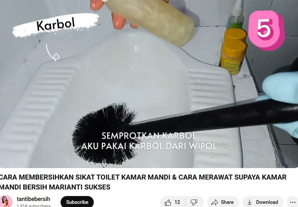 Sering dipakai jarang dibersihkan, begini trik mencuci sikat toilet agar steril dan tak bikin jijik