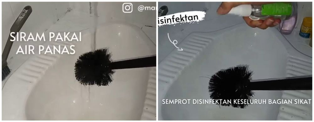 Sering dipakai jarang dibersihkan, begini trik mencuci sikat toilet agar steril dan tak bikin jijik
