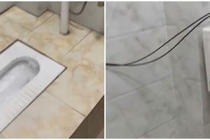 Jamban ini desainnya kelewat kreatif tapi bentuknya bingungin, bikin nggak berani buang hajat