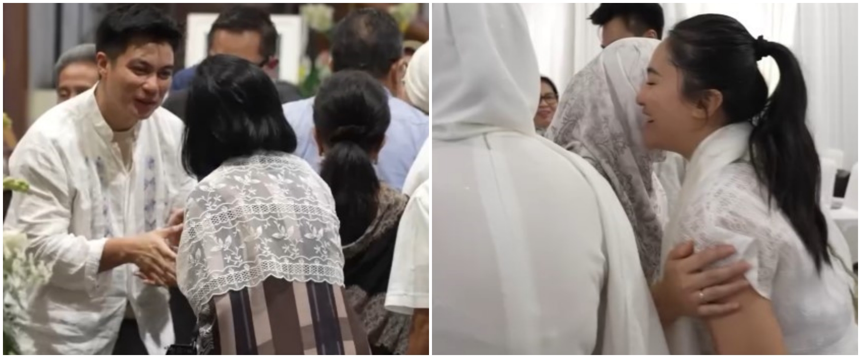 9 Momen Baim Wong gelar tahlilan 7 hari meninggalnya sang ayah, kehadiran Marshanda bikin salah fokus