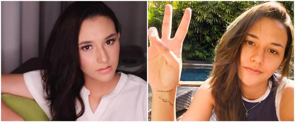 Keseharian di rumah dengan tampilan polos, intip 9 beda Dahlia Poland pakai dan tanpa makeup