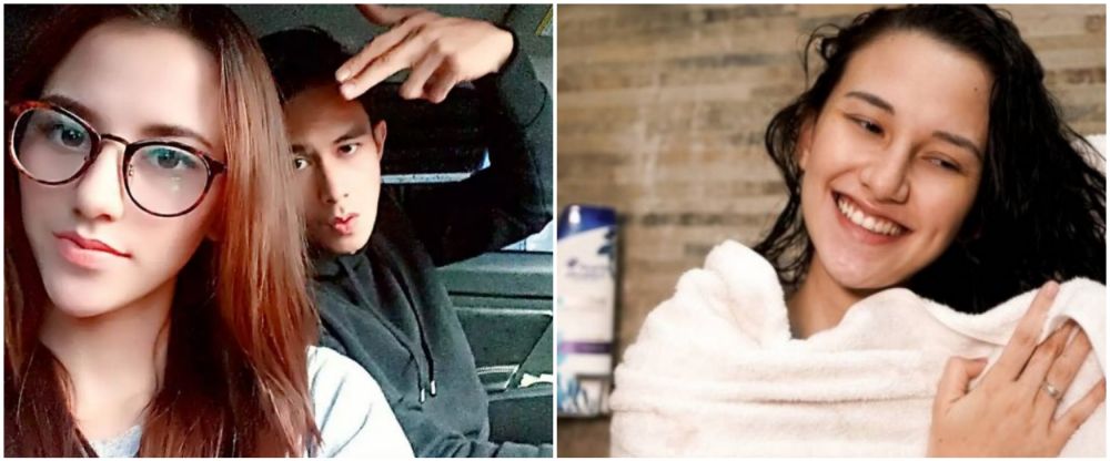 Keseharian di rumah dengan tampilan polos, intip 9 beda Dahlia Poland pakai dan tanpa makeup