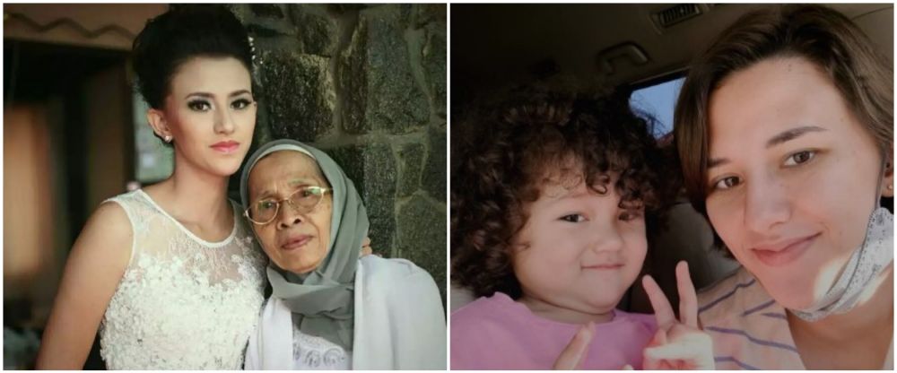 Keseharian di rumah dengan tampilan polos, intip 9 beda Dahlia Poland pakai dan tanpa makeup