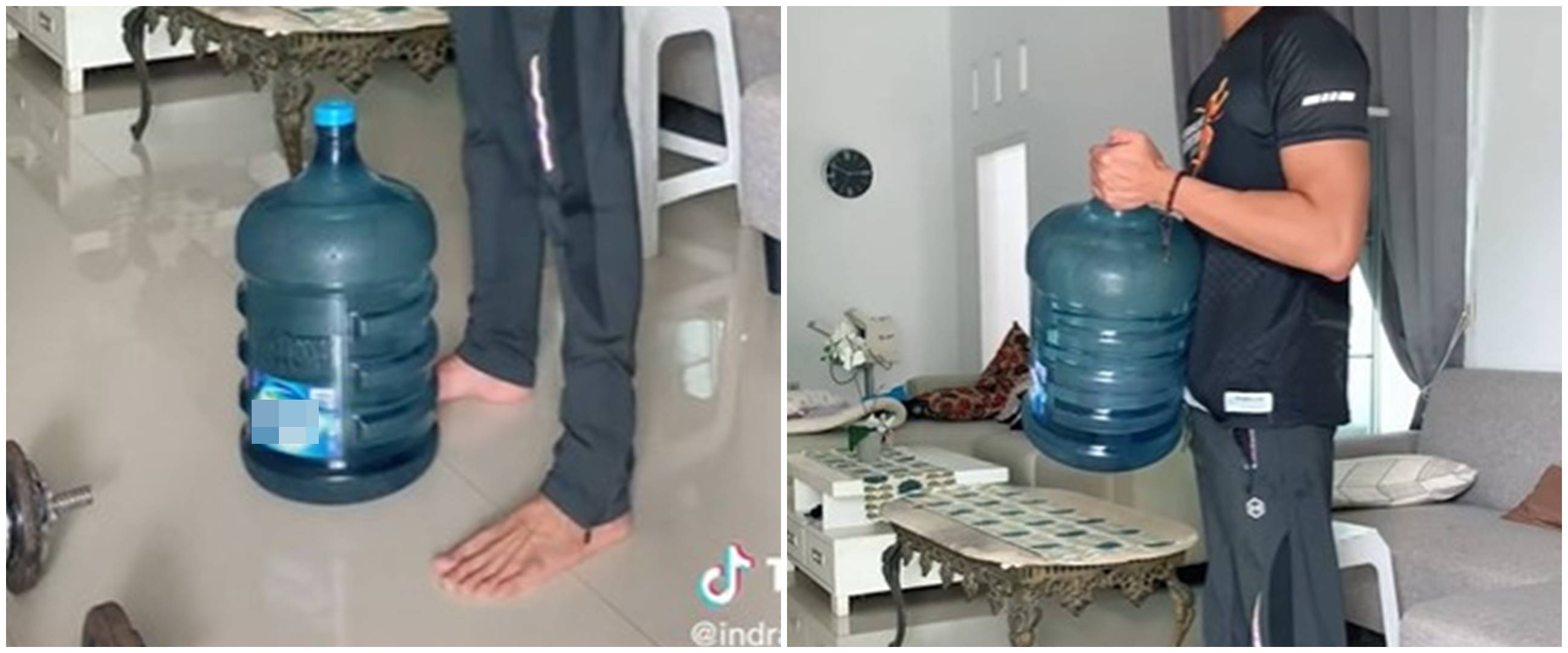 Jangan sampai keseleo hingga saraf kejepit, begini trik aman angkat galon agar tak cidera