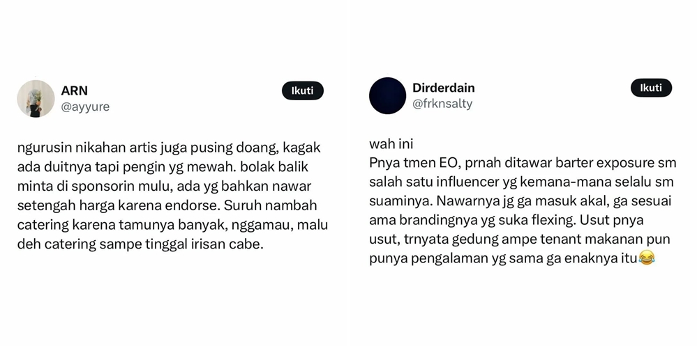 Curhatan warganet pernah kerja bareng selebriti ini bikin bengong, ternyata besar gengsi minim duit