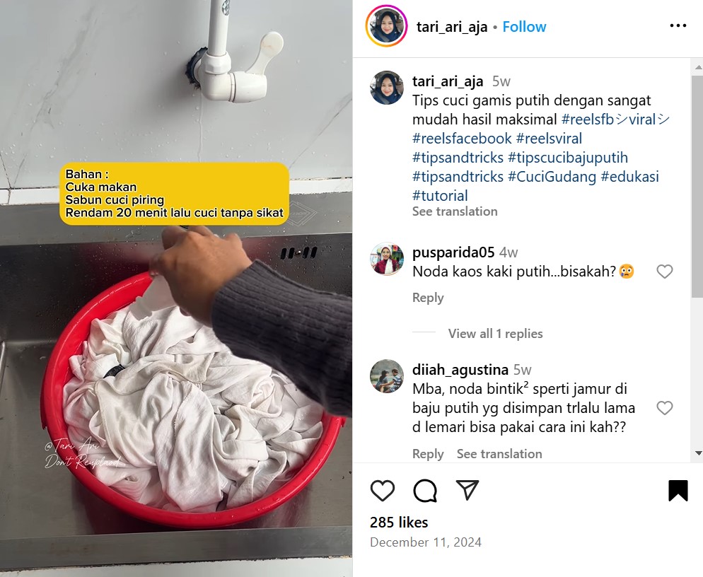 Tanpa disikat, begini cara cuci gamis putih penuh noda dan dekil agar cerah lagi pakai 2 bahan dapur