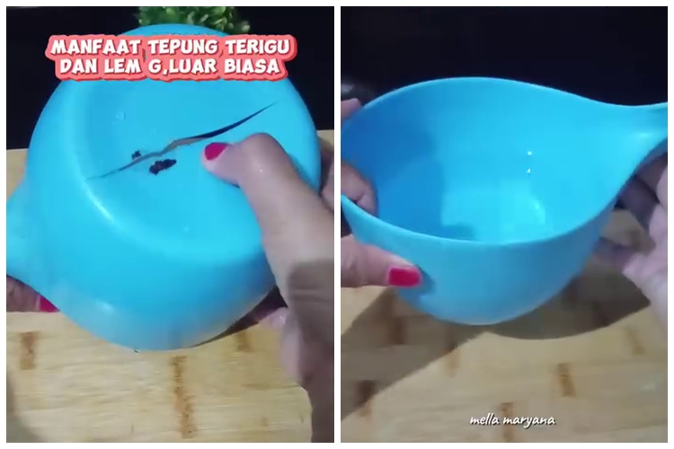 Jangan dibuang, ini trik mengatasi gayung plastik pecah supaya tak bocor lagi dan lebih kokoh