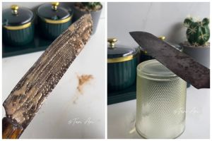 Bisa sebabkan kontaminasi, begini cara bersihkan pisau berkarat agar tajam lagi dan aman dipakai