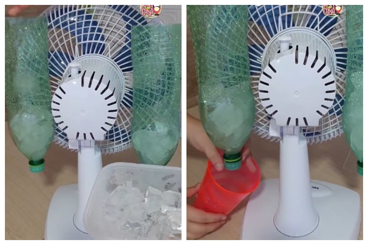 Cuma pakai 1 sampah dapur, kipas angin bisa diubah jadi sedingin AC, begini triknya