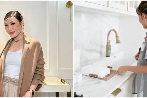 Punya kompor Rp 500 juta, intip 10 potret dapur mewah Ayu Dewi di rumah barunya yang berlapis marmer