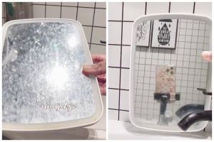 Cuma pakai 2 bahan dapur, ini cara bersihkan cermin kamar mandi berkerak dan buram agar bening lagi