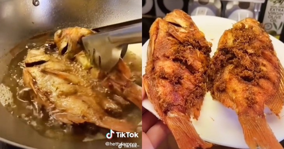 Trik goreng ikan dengan tambahan satu bahan agar minyak tidak meletup