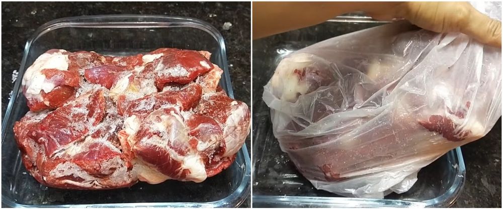 Cara cepat mencairkan daging beku dalam 5 menit dengan 2 bahan