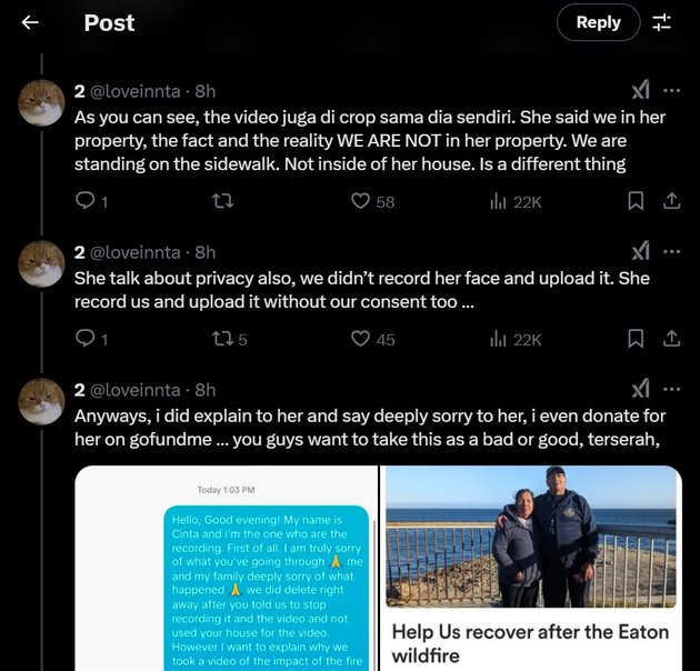 Video Uya Kuya ditegur di area kebakaran Los Angeles viral, begini klarifikasi Cinta Kuya