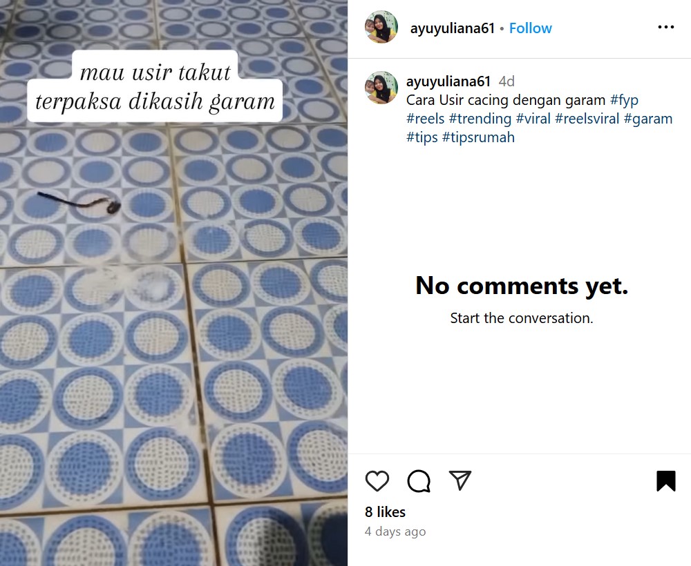 Kerap muncul di musim di hujan, ini trik mengusir cacing di kamar mandi supaya nggak balik lagi