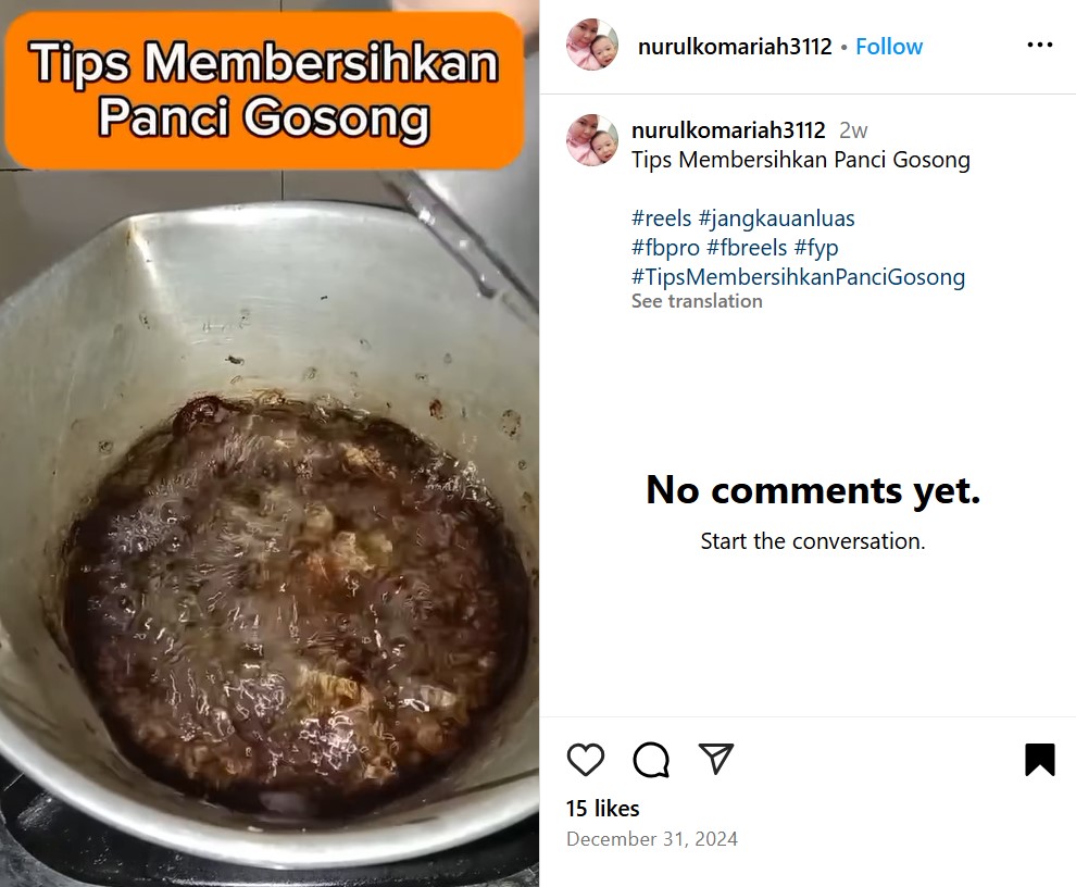 Tanpa racikan bahan apapun, ini trik mengatasi panci gosong mengering dan berkerak dalam 5 menit