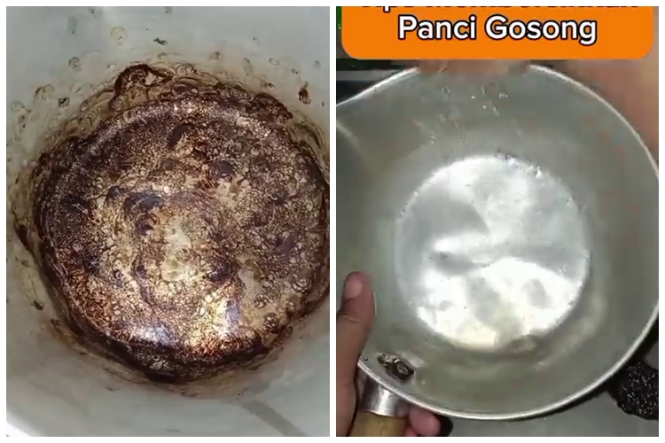 Tanpa racikan bahan apapun, ini trik mengatasi panci gosong mengering dan berkerak dalam 5 menit