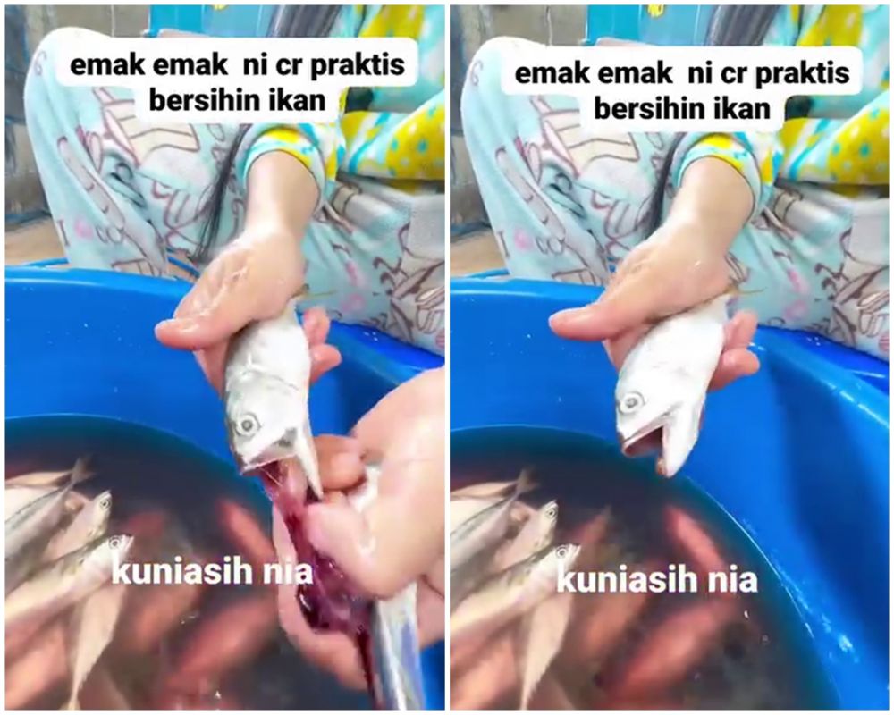 Tak perlu disayat dulu, ini trik cepat bersihkan insang ikan dalam 5 detik cuma pakai 1 alat