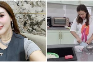 Rumah barunya ditaksir Rp50 miliar, 9 potret dapur Rey Utami berkonsep open space full perabot modern