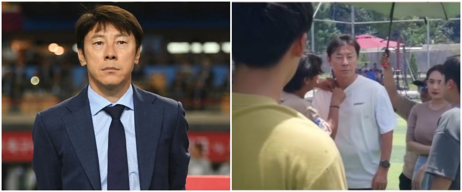 Dari lapangan hijau beralih ke layar lebar, ini 9 momen Shin Tae-yong syuting jadi cameo di film horor