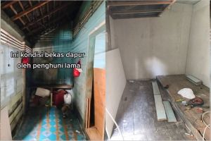 Ada meja lesehan serba ungu, 9 potret makeover dapur dinding papan ini menarik ditiru emak-emak