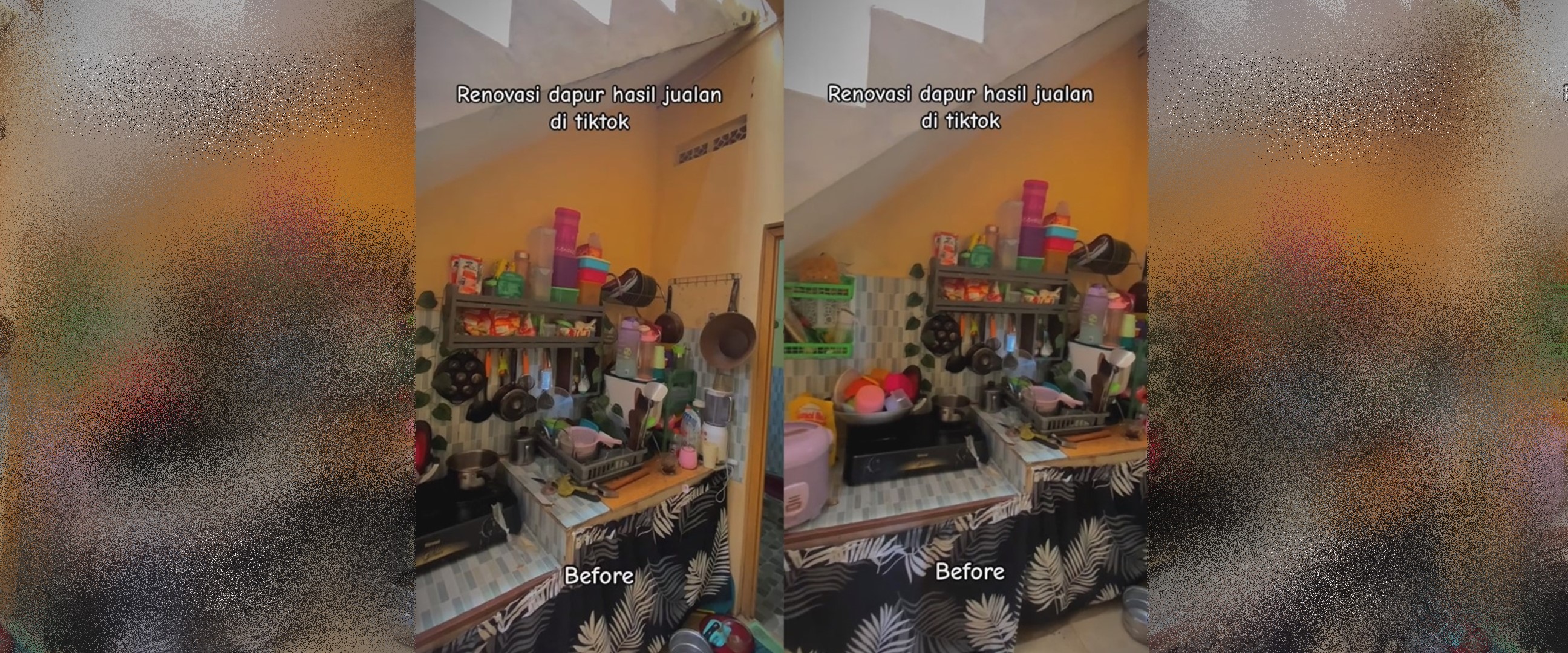 Dapur di kolong tangga penuh perkakas ini dimakeover jadi estetik, potretnya bikin tercengang
