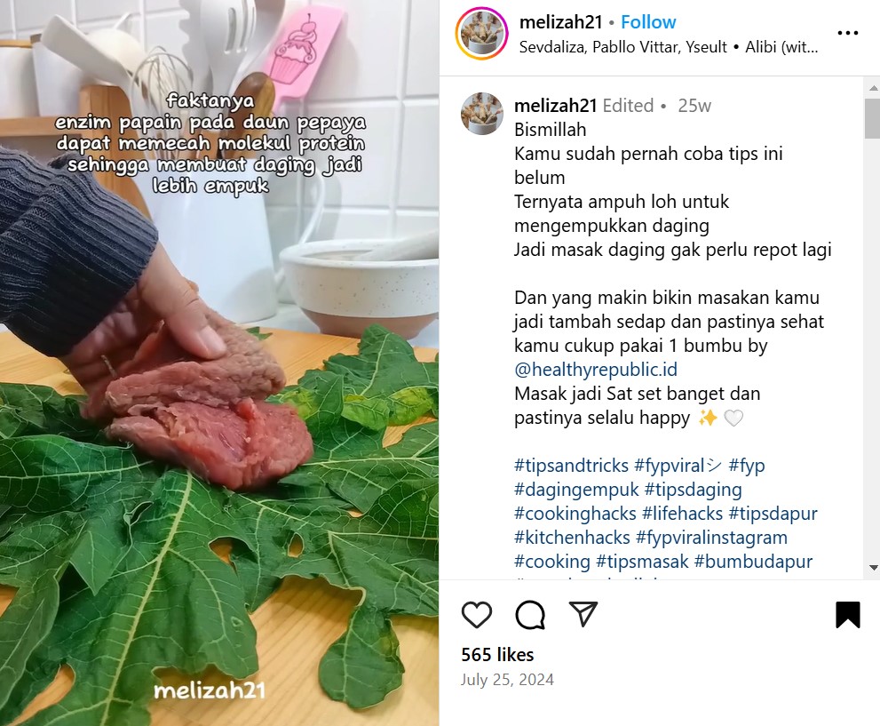 Trik mengempukkan daging sapi ini ampuh tanpa mengubah rasanya, cukup dibungkus pakai 1 jenis daun