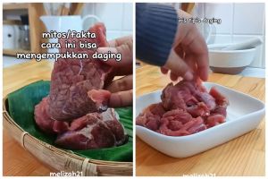 Trik mengempukkan daging sapi ini ampuh tanpa mengubah rasanya, cukup dibungkus pakai 1 jenis daun