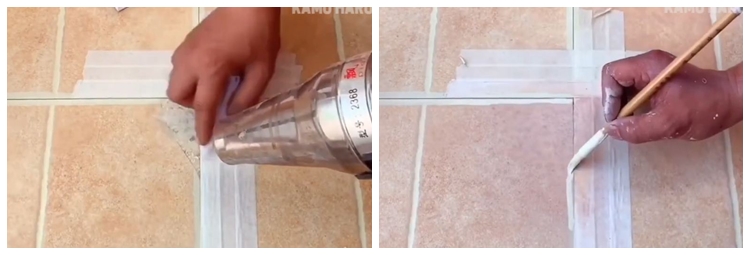 Tak perlu ditambal semen, ini trik memperbaiki lantai keramik pecah dengan 1 bahan makanan