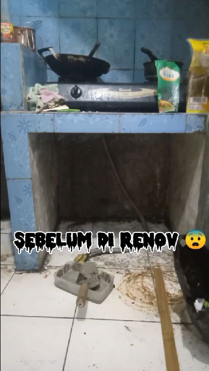 Awalnya penuh sampah mirip rumah tak berpenghuni, 10 potret makeover dapur kolong tangga ini jadi lega