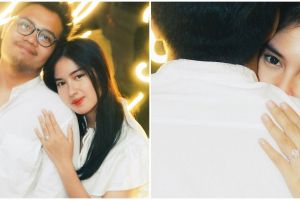 Dulu pernah gagal menikah, ini 9 momen bahagia Ochi Rosdiana dilamar pacar barunya Aldi Muchtar