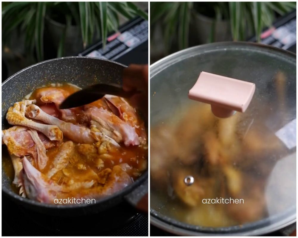 Trik goreng ayam kampung ini hasilnya semakin empuk dan gurih meresap meski tak direbus dalam presto