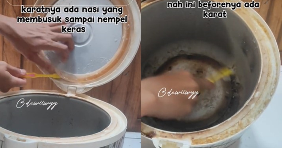Cara membasmi noda kerak di bagian luar dan dalam magic com dengan 3 bahan dapur