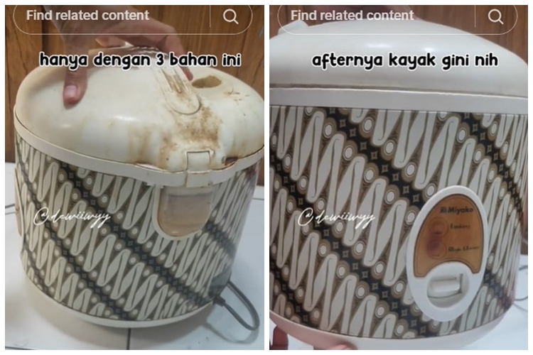 Cara membasmi noda kerak di bagian luar dan dalam magic com dengan 3 bahan dapur